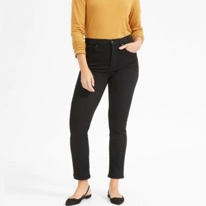 Everlane Black Authentic Stretch High-Rise Cigarette Jean Size 26
